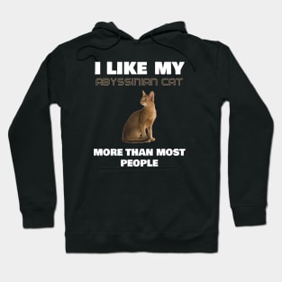 I Like My Abyssinian Cat More Than Most People Hoodie